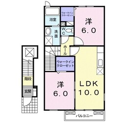 ピースフル・コートの物件間取画像